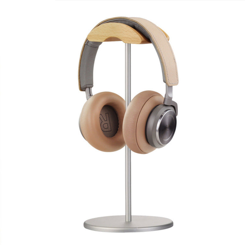 Headphone Stand Holder Creative AirPods Max Headphone Rack Aluminum Hook Solid Wood Headphone Organizer